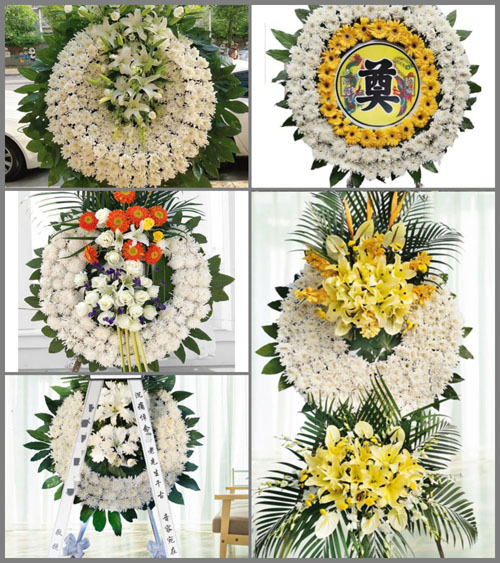 四川成都青白江区清泉镇牌坊村花圈速递