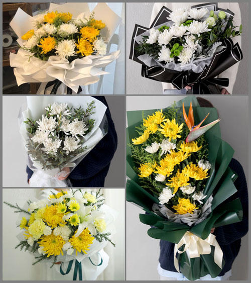 四川成都青白江区清泉镇牌坊村白事花束代送